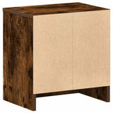 Bedside Cabinets 2 pcs with Drawer Smoked Oak 39x28x41 cm 858758