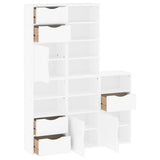 Side Cabinets 5 pcs "ODDA" White 40x24x79 cm Solid Wood Pine 3365367