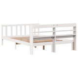 Bed Frame without Mattress White 120x200 cm Solid Wood Pine 3306579