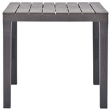 Garden Table Mocca 78x78x72 cm Plastic 48785