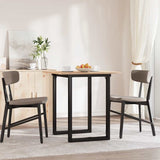 Dining Table O-Frame 70x70x75 cm Solid Wood Pine and Steel 3282671
