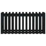 Garden Raised Bed with Fence Design Black 150x50x70 cm Solid Wood Pine 832499