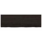 Table Top Dark Brown 160x50x cm Treated Solid Wood Oak 3156448