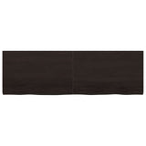Table Top Dark Brown 160x50x cm Treated Solid Wood Oak 3156448