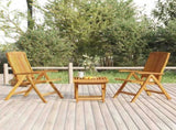 Garden Lounge Set Teak Solid teak wood Medium Foldable 3187811