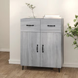 Sideboard Grey Sonoma 69.5x34x90 cm Engineered Wood 817361