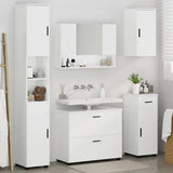 Bathroom Furniture Set 5 pcs High Gloss White 3393077