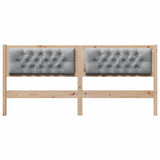 Headboard Other Brown and light grey 160 cm Solid pine wood 878999