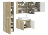 Bathroom Cabinet Set 5 pcs Sonoma Oak 50 x 14.5 x 70 cm 3407313