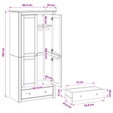 Wardrobe PANAMA Honey 88.5 x 50 x 185 cm Solid Pine Wood 42042132