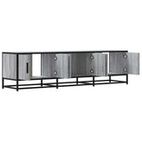 TV Cabinet Grey Sonoma 150x35x41 cm Engineered Wood and Metal 848862