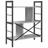 Bookshelf Grey Sonoma 75 x 30 x 91 cm Engineered Wood 883973