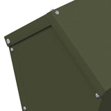 Chicken Feeder Olive Green 30 x 30 x 39 cm Cold-Rolled Steel 874682
