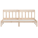 3100609 Bed Frame without Mattress Solid Wood 200x200 cm