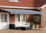 Retractable Awning Blue and White 4 x 2 m 3419075
