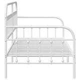 Daybed Frame White 90 x 190 cm Powder-Coated Steel 42002644