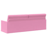 3 Seater Sofa Pink 220 x 81 x 82 cm Fabric 42041150