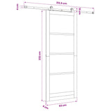 Sliding Door ORKDAL Natural 93 x 232 cm 3332151