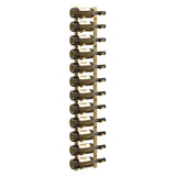 Wall Mounted Wine Rack for 12 Bottles Gold Iron 340880