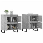 Sideboards 2 pcs Concrete Grey Engineered Wood 3190185