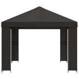 Gazebo 4 x 3 m Anthracite Polyester and Steel 190 gsm 900375