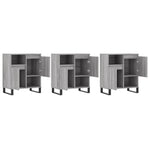 Sideboards 3 pcs Grey Sonoma Engineered Wood 3190163