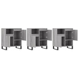 Sideboards 3 pcs Grey Sonoma Engineered Wood 3190163