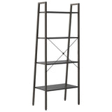 ZNTS 4-Tier Standing Shelf Black 56x35x140 cm 336366