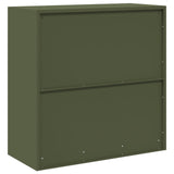 Storage Cabinet Olive Green 90 x 40 x 90 cm Steel 891644