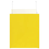 Paper Bags 250 pcs with Handles Yellow 32x22x24 cm 4102015