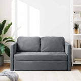 Folding Sofa Bed Dark Grey 122 x 70 x 60 cm Velvet 42030480
