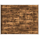 Storage Bed Frame Smoked Oak 140 x 200 cm Engineered Wood 3335297