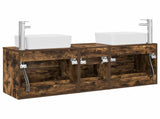Bathroom Cabinet Set 3 pcs Smoked Oak 53 x 34.5 x 63 cm 3405863