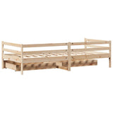 Daybed with Drawers without Mattress 90x200 cm Solid Wood 3302047