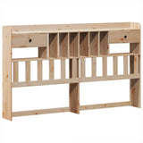 ZNTS Bed Frame without Mattress 180x200 cm Super King Solid Wood Pine 3323368