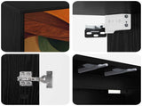 Wall-mounted TV Cabinet BONN 102 x 33 x 40 cm Black Oak 8007174