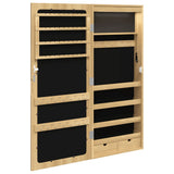Mirror Jewellery Cabinet with LED Lights Wall Mounted 353234