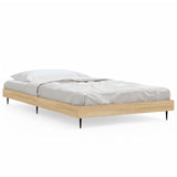 Bed Frame without Mattress Sonoma Oak 100x200 cm Engineered Wood 832264