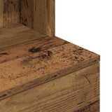 Bedside Cabinet Old Wood 39x35x125 cm Engineered Wood 861317