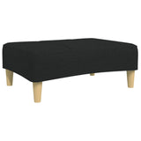Footstool Black 77x55x31 cm Fabric 4007373