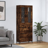 Highboard Smoked Oak 69.5x34x180 cm Engineered Wood 3198406