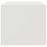 ZNTS Coffee Table White 67x50x44 cm Steel 841732