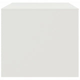 ZNTS Coffee Table White 67x50x44 cm Steel 841732