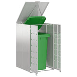 Wheelie Bin Storage with Gas Lift-up Lid for 240L Bin Silver 42018689