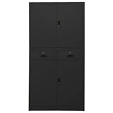 Office Cabinet Anthracite 90x40x180 cm Steel 336420