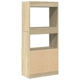 Highboard Sonoma Oak 63x33x140 cm Engineered Wood 855108