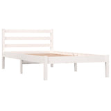Bed Frame without Mattress 90x190cm White Single 810396