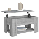 Coffee Table Grey Sonoma 79x49x41 cm Engineered Wood 819276