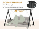 Steel Frame Multi-Swing Seat Frame - Black T3398P325323