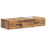 Wall-Mounted Side Table Old Wood 87.5 x 34.5 x 17 cm 899353